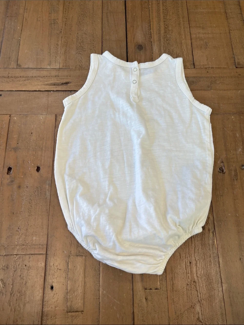 Rylee + cru cream floral peace sign print sleeveless romper 6-12 months
